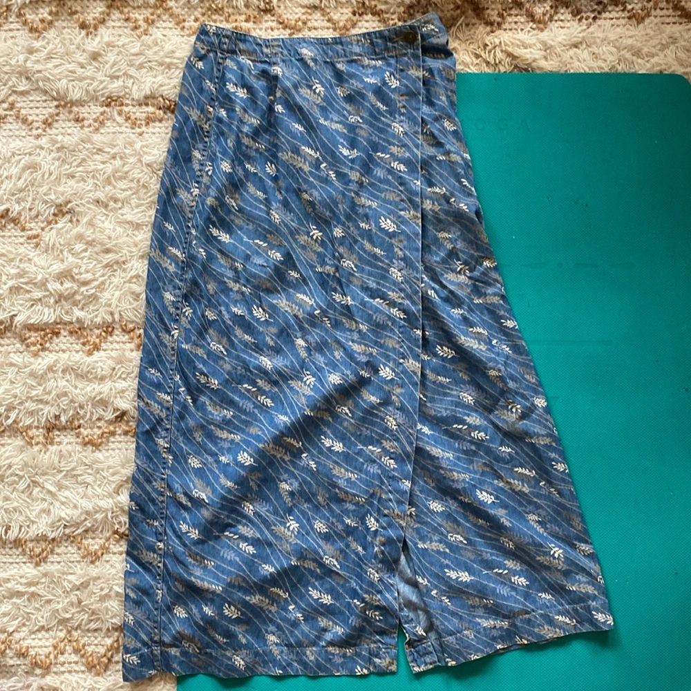Long Denim Skirt